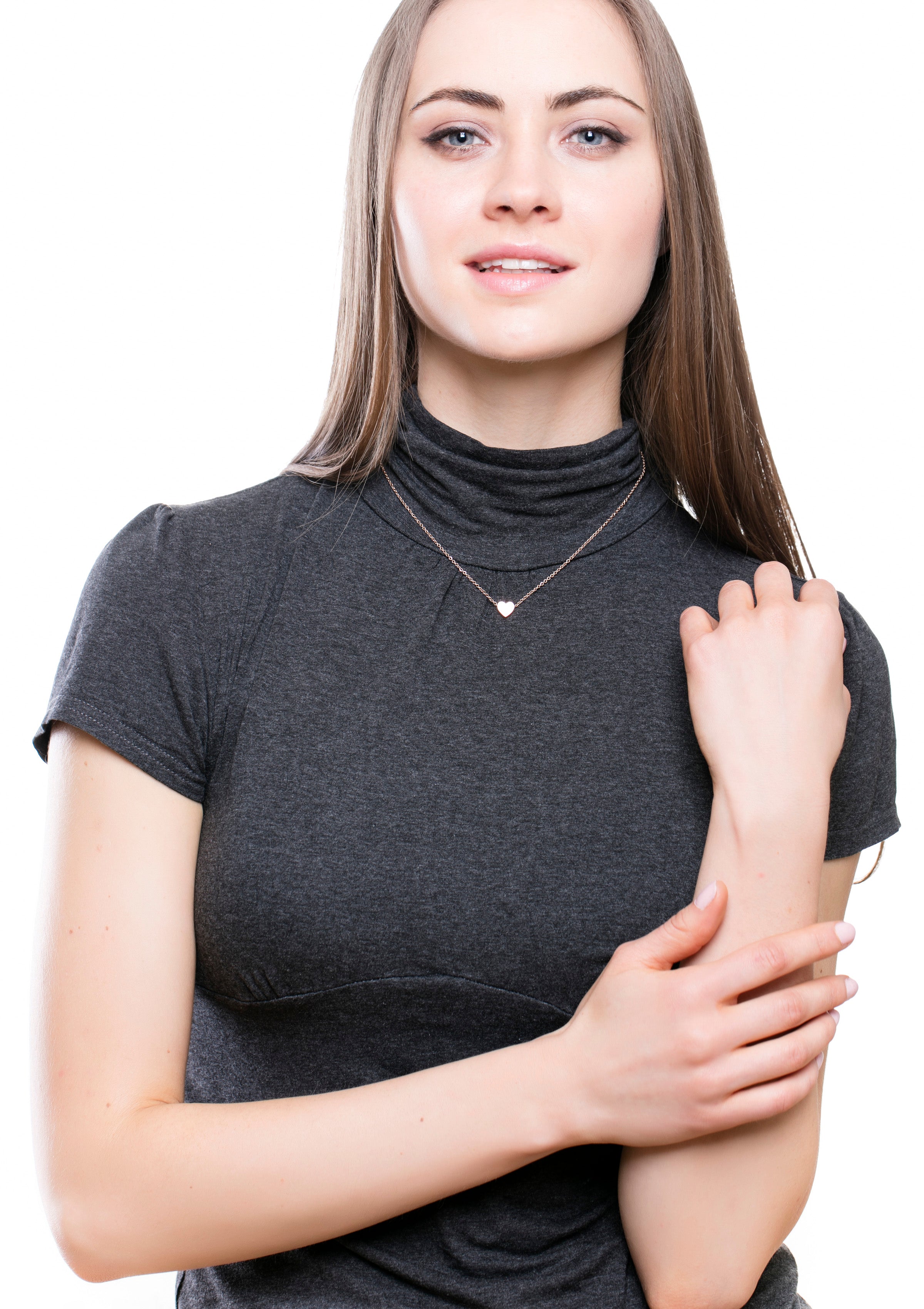 Collier Pendentif Cœur Or Rose