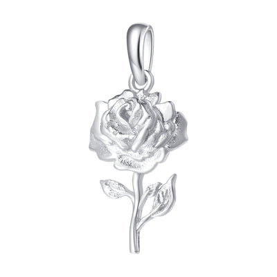 Pendentif Rose Sterling Argent