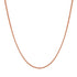 Round Snake Chain Necklace Rose Gold