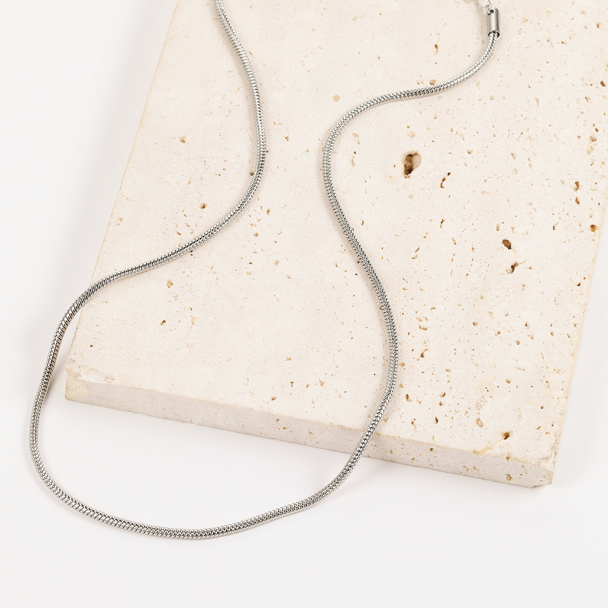 Runde Schlangenkette Silber