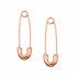 Pendientes de Imperdible en Oro Rosa