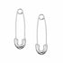 Pendientes de Imperdible en Plata