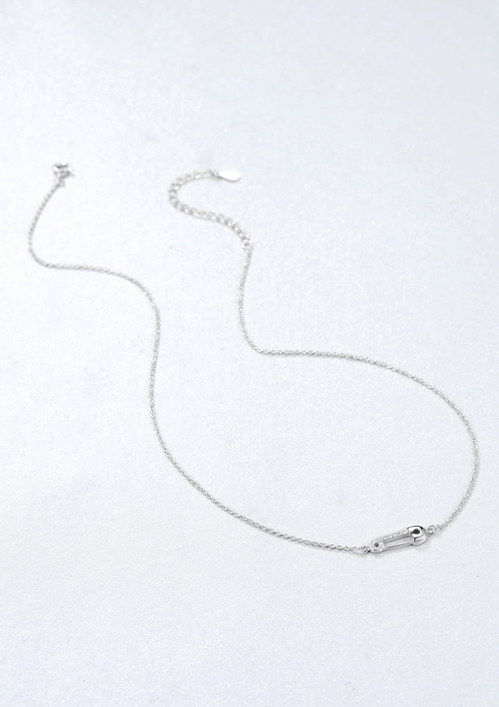Collier à Pendentif Epingle du Sûreté Argent Sterling