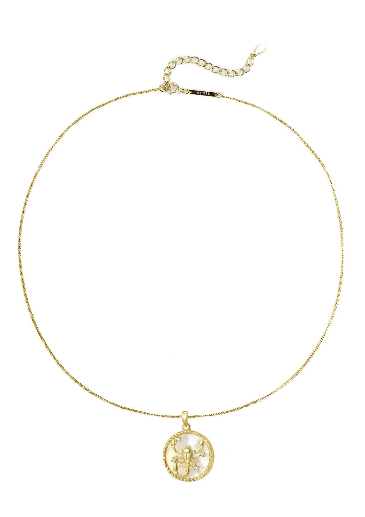 Collier pendentif zodiaque Scorpion