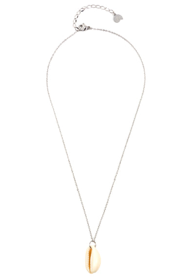 Sea Shell Pendant Necklace Silver