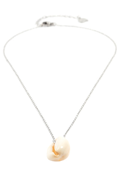 Sea Shell Pendant Necklace Silver