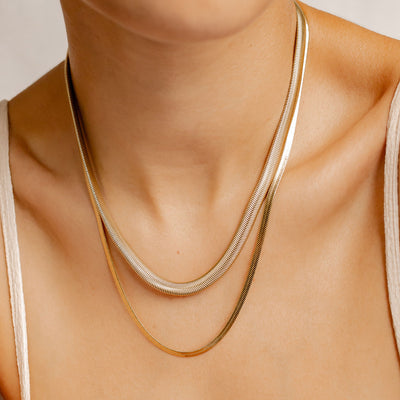 Snake Chain Necklace Set