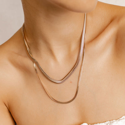 Snake Chain Necklace Set