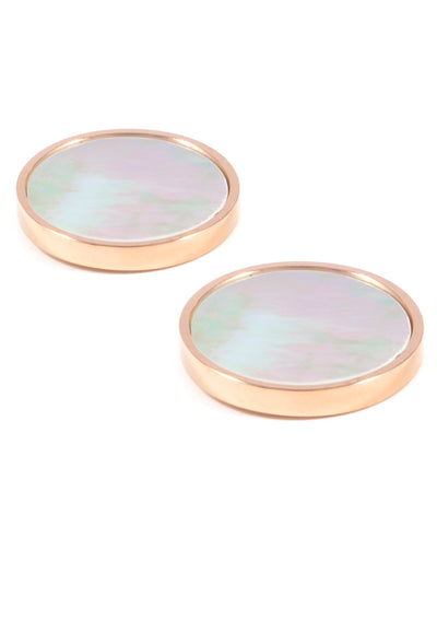 Rosegold Ohrstecker Muschelschale