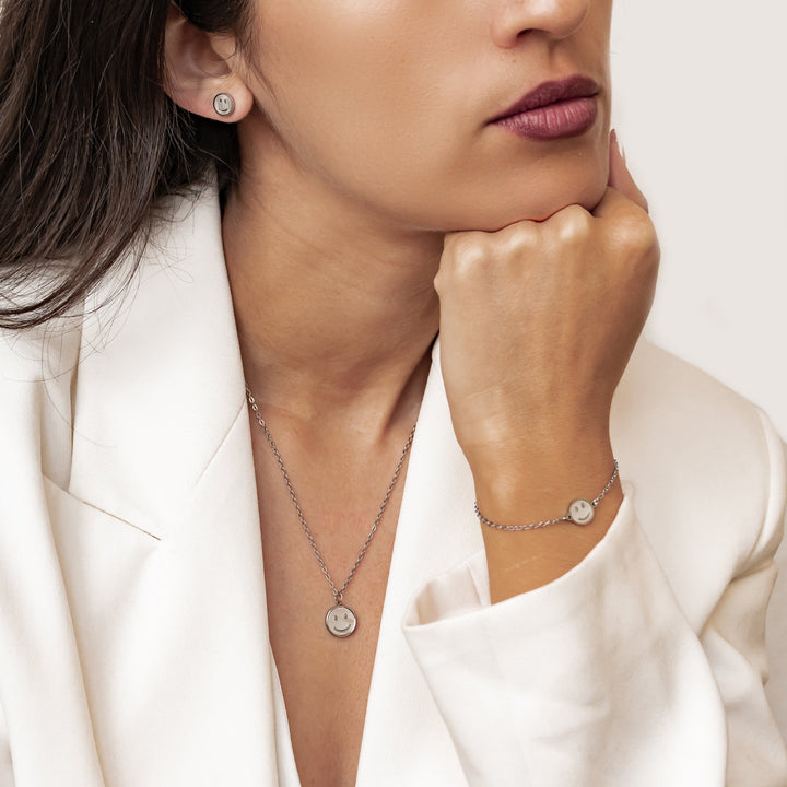 Shell Smiley Jewelry Set Waterproof