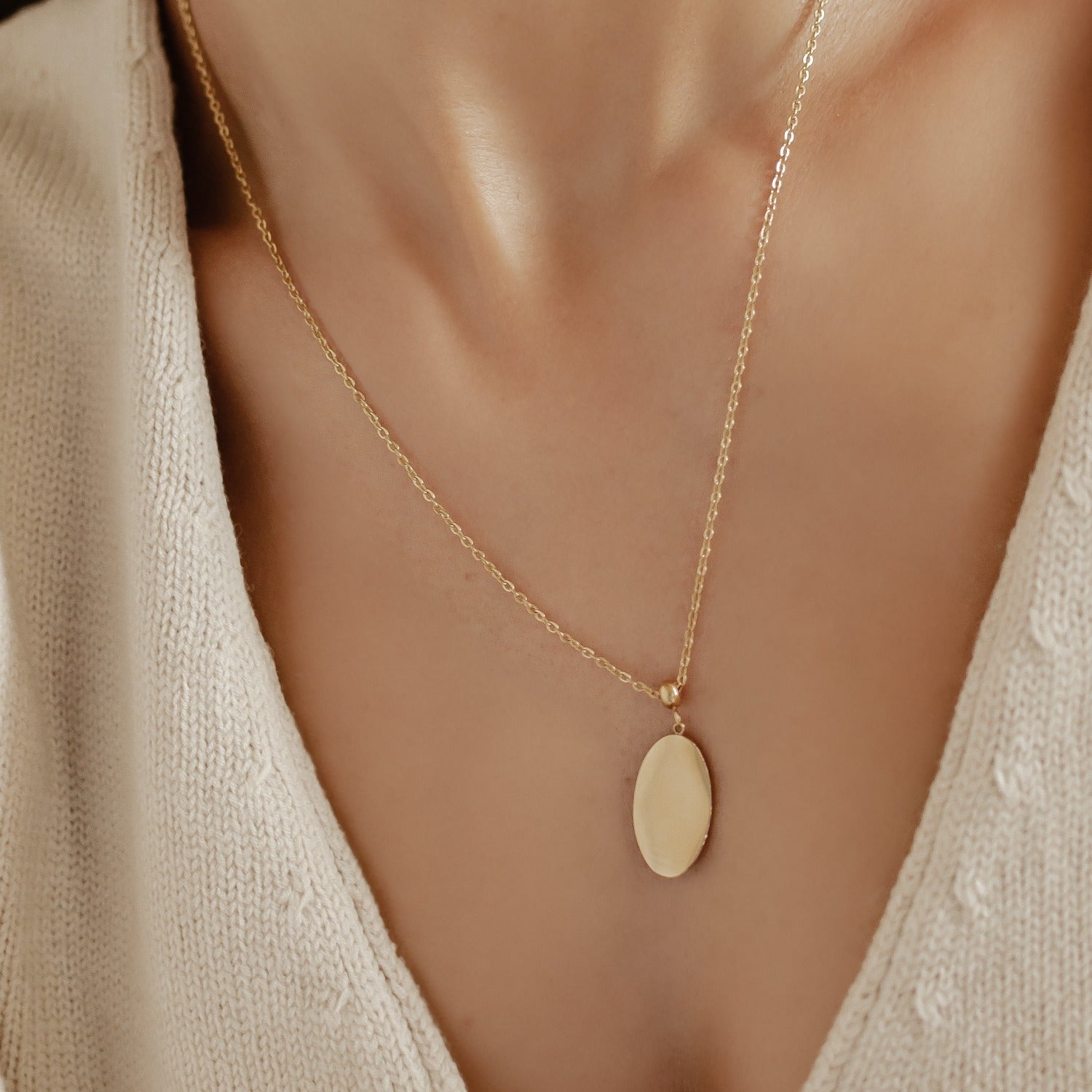 Pendentif Oval Brillant