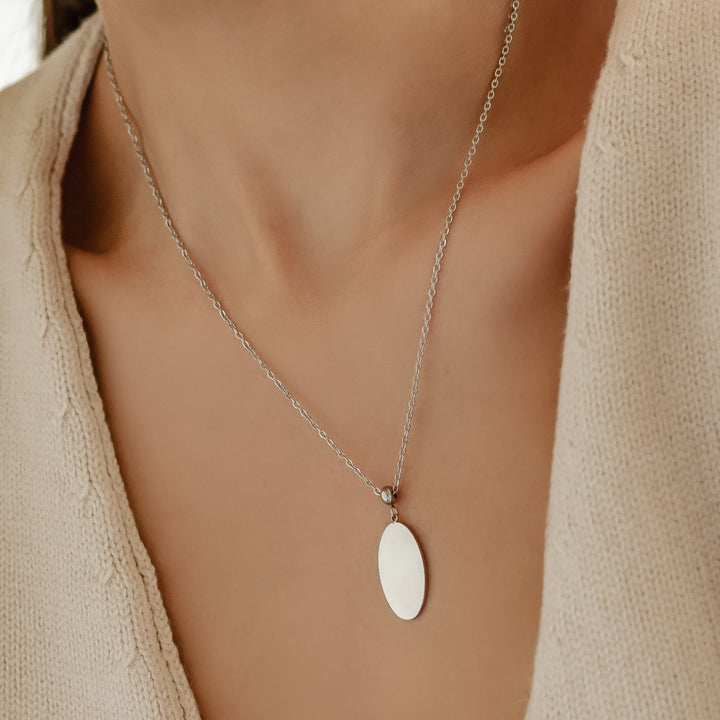 Colgante Oval Brillante