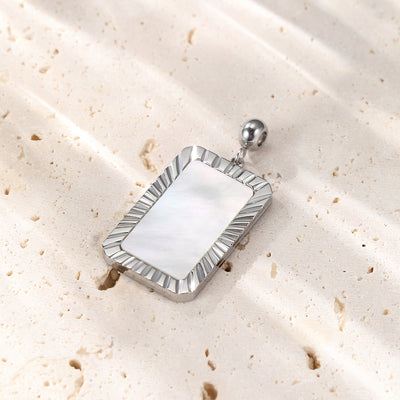 Pendentif Rectangle Brillant en Or