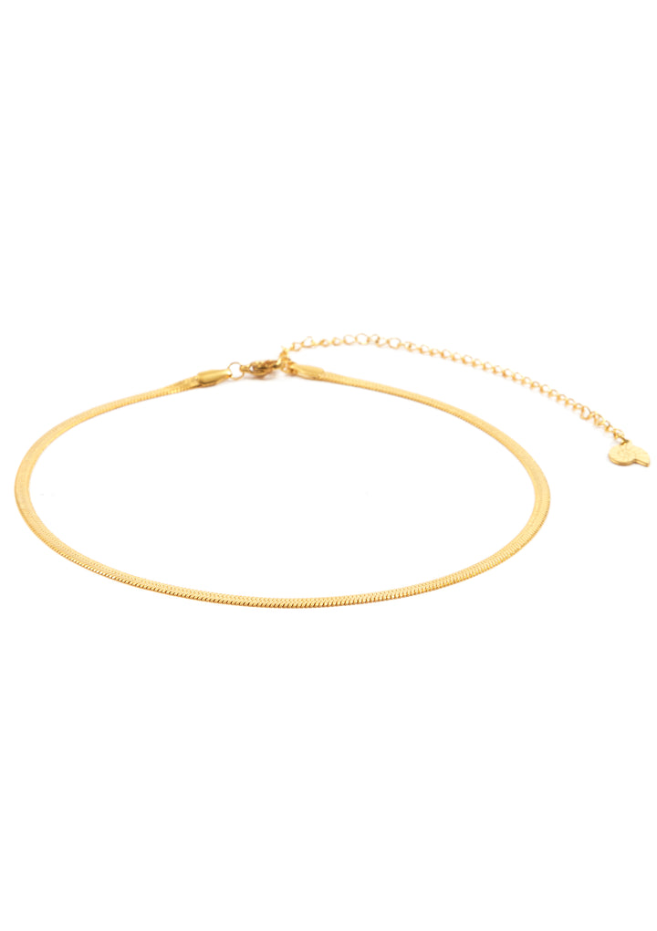 Schlichte Choker Kette in Gold