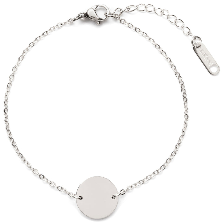 Armband mit Kreis in Silberfarbe