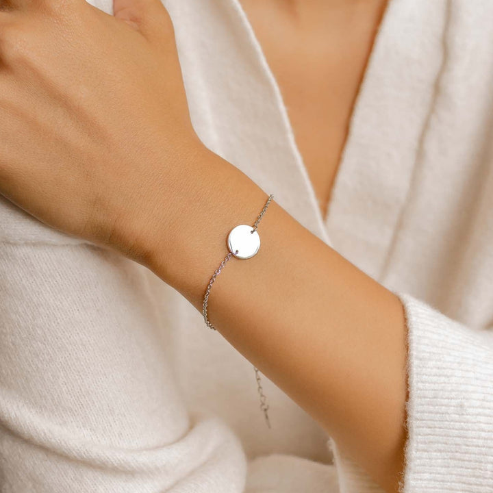 Brazalete Círculo Simple en Plata