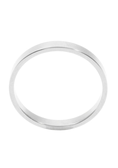 Anillo Simple de Banda Fina en Plata