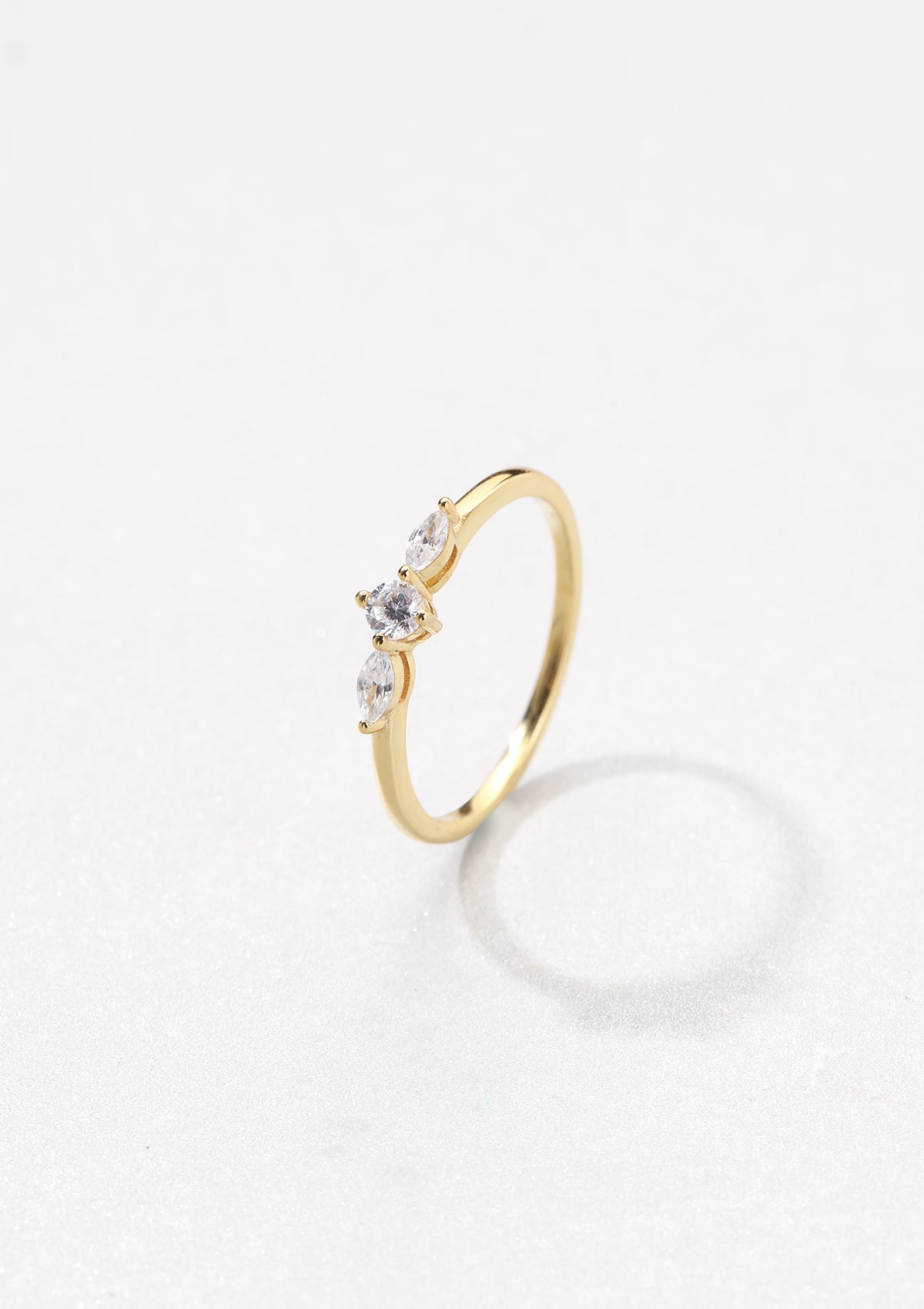 Nexus Schmaler Ring Sterlingsilber in Gold