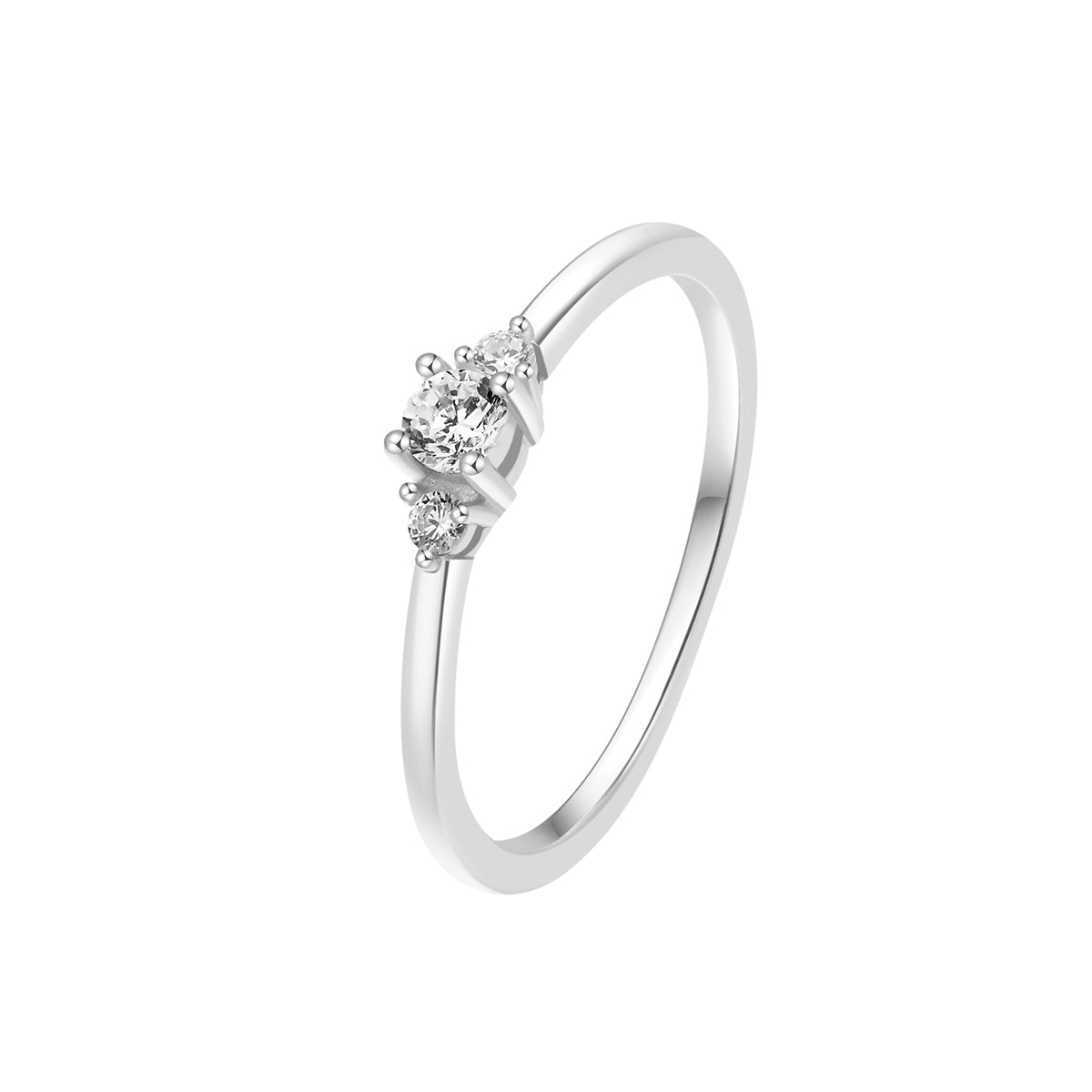 Bague Mince Trio Sterling Argent