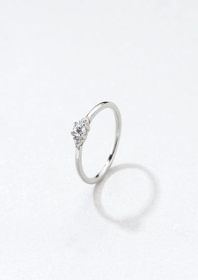 Bague Mince Trio Sterling Argent