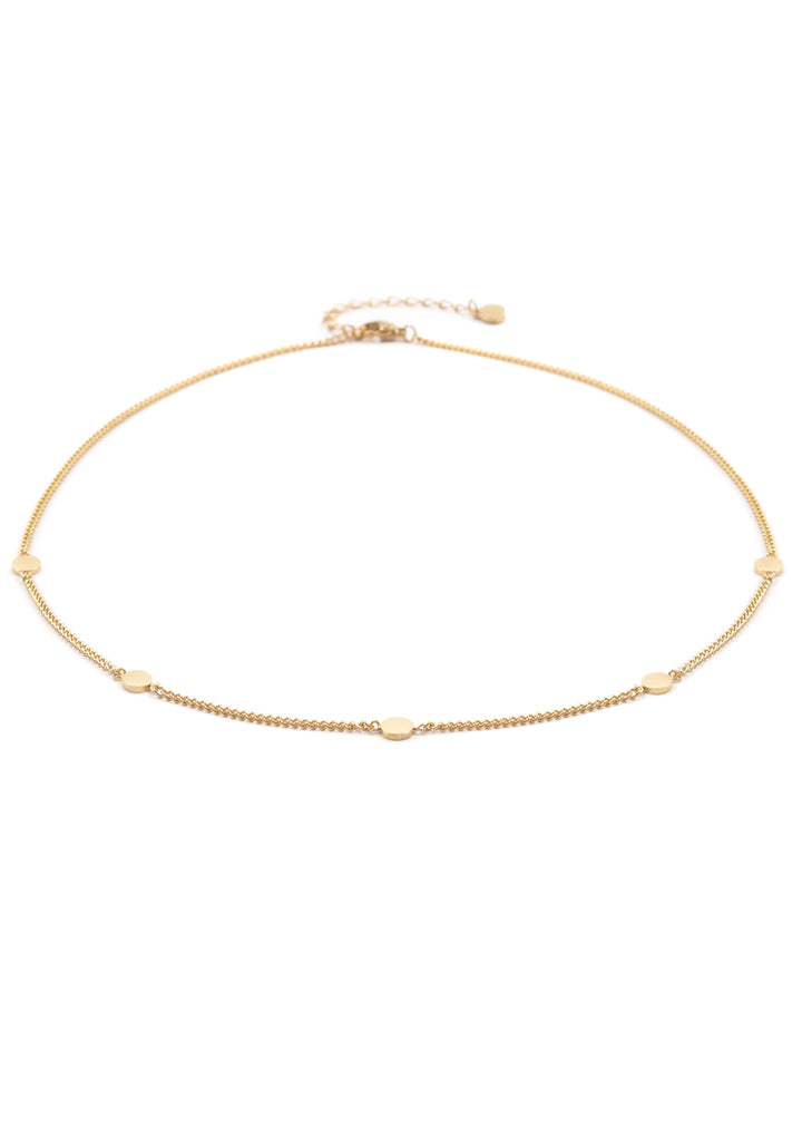 Small Circle Necklace Gold