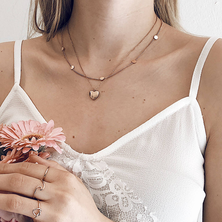 Small Circle Necklace Gold