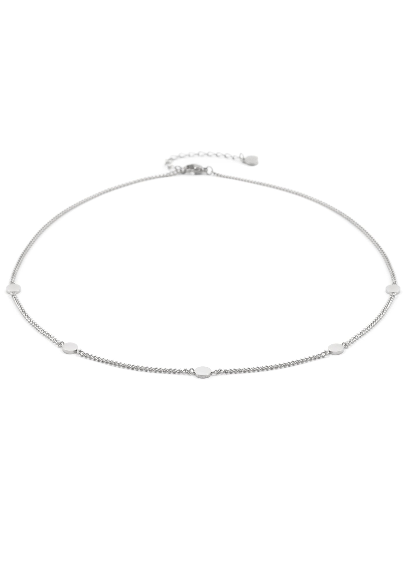 Small Circle Necklace Silver
