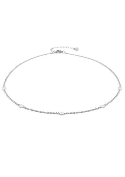 Small Circle Necklace Silver