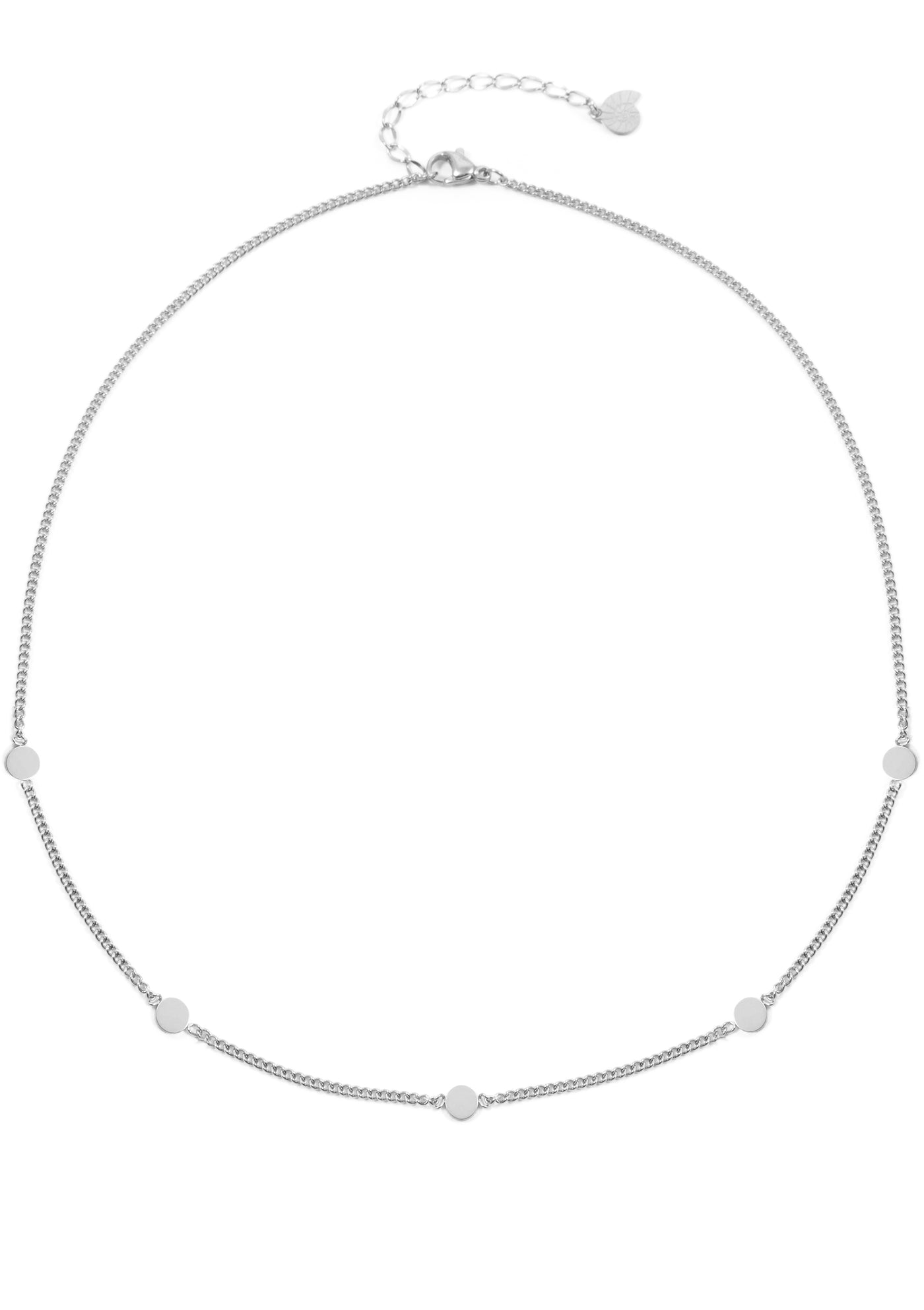 Small Circle Necklace Silver