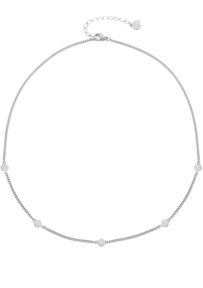 Small Circle Necklace Silver