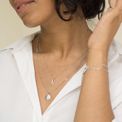 Pendentif Smile pour Le Bonheur et La Joie Argent