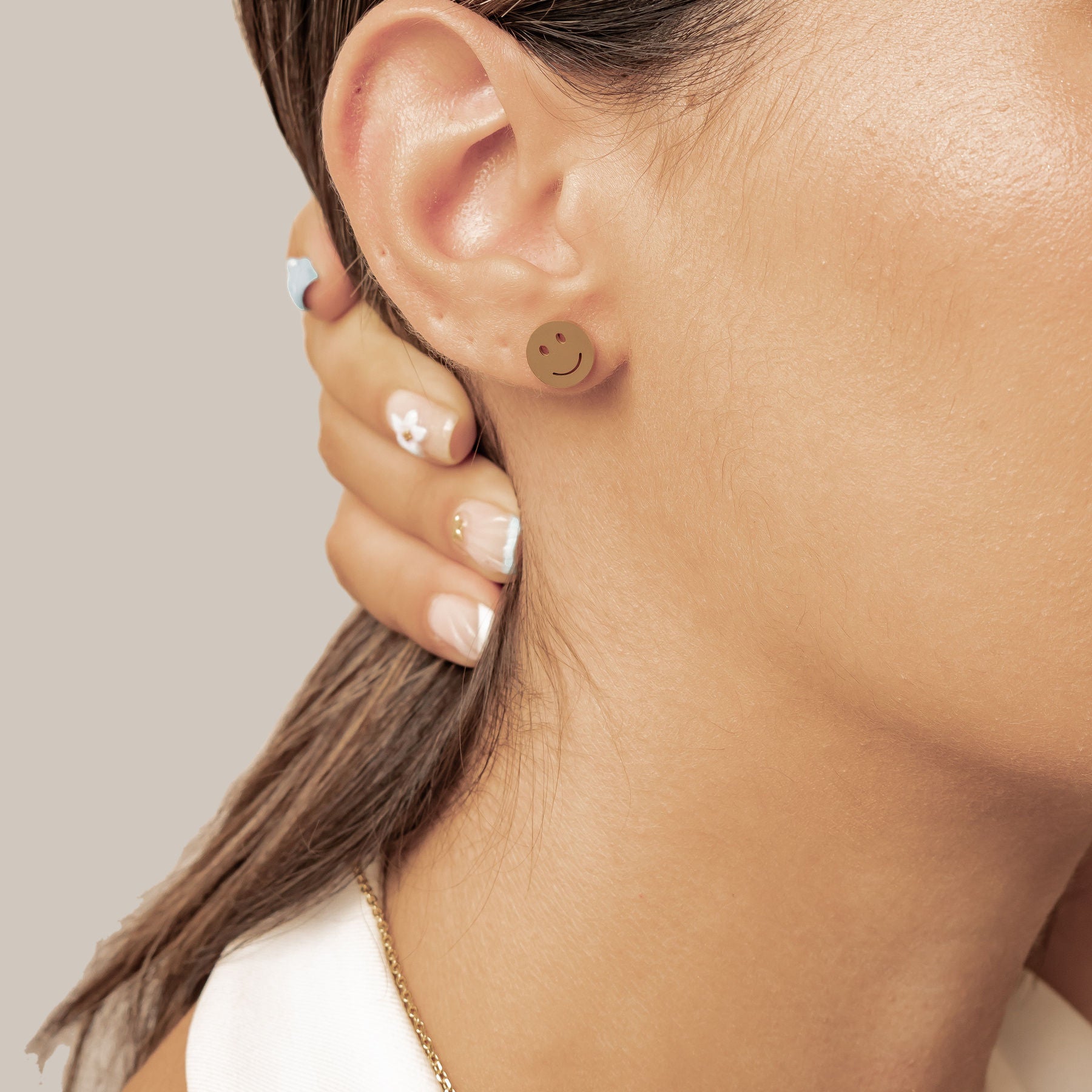 Smiley Face Stud Earrings