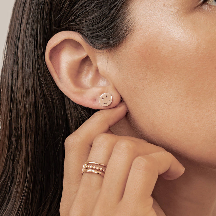 Smiley Face Stud Earrings