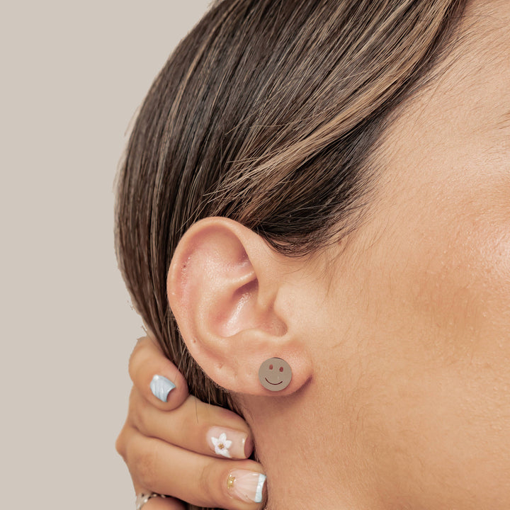 Smiley Face Stud Earrings