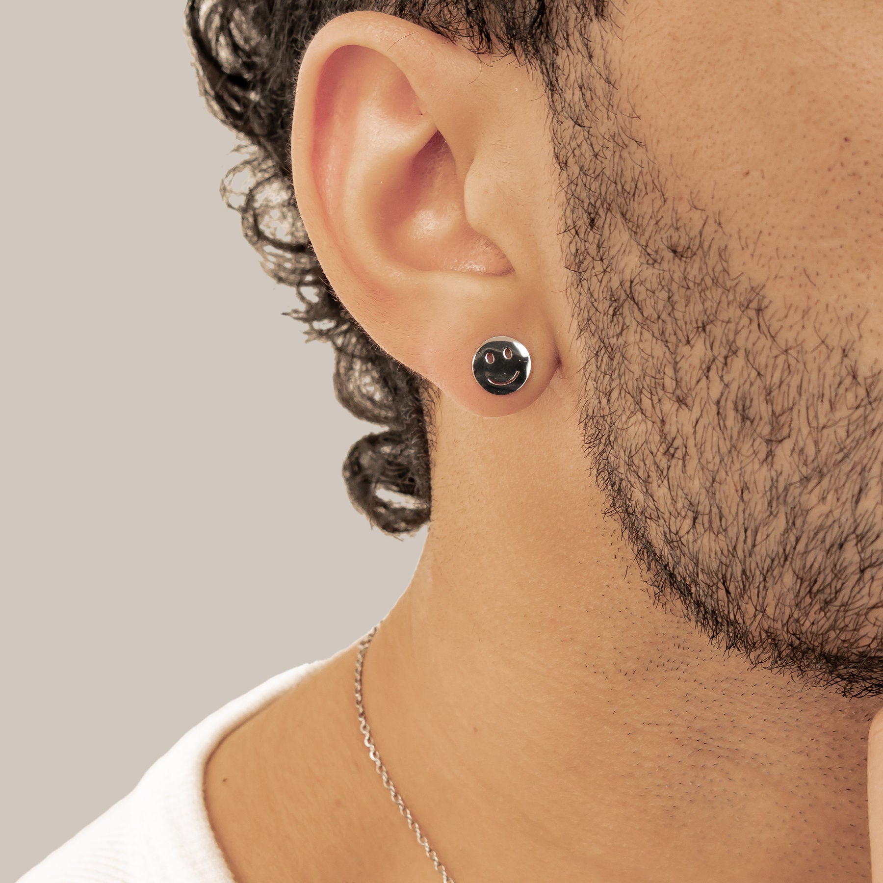 Smiley Face Stud Earrings