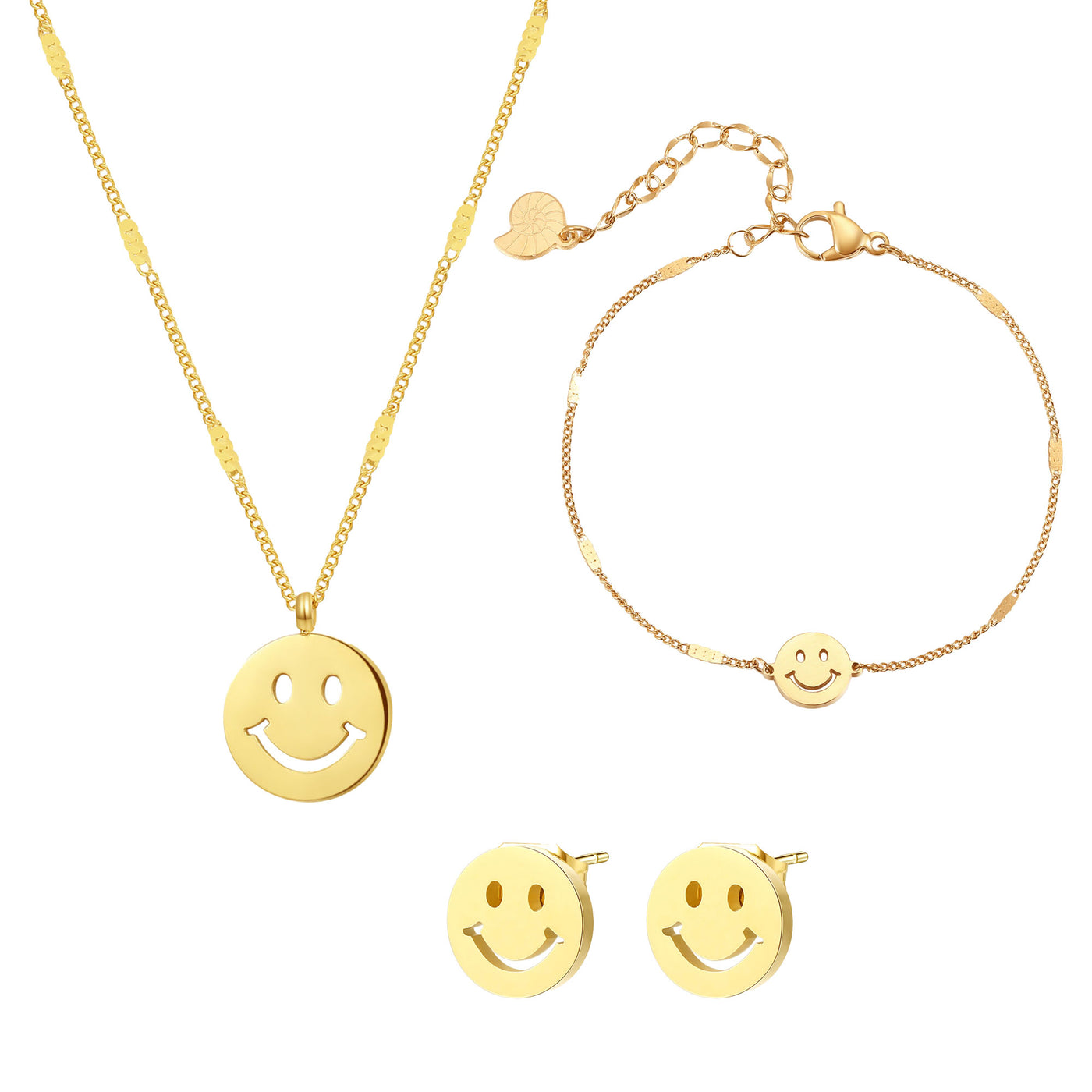 Smiley Set in Gold