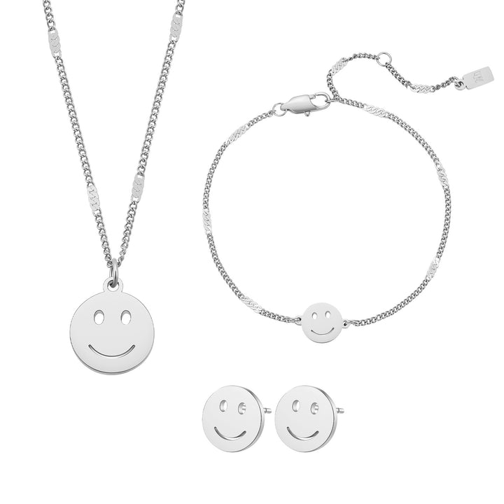 Smiley Set in Silver