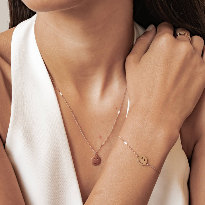 Smiley Set in Rose Gold