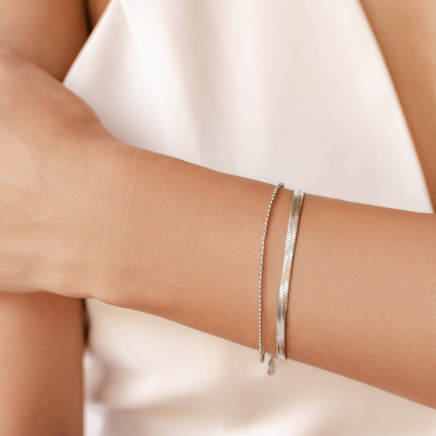 Set Pulseras Serpiente y Bolas