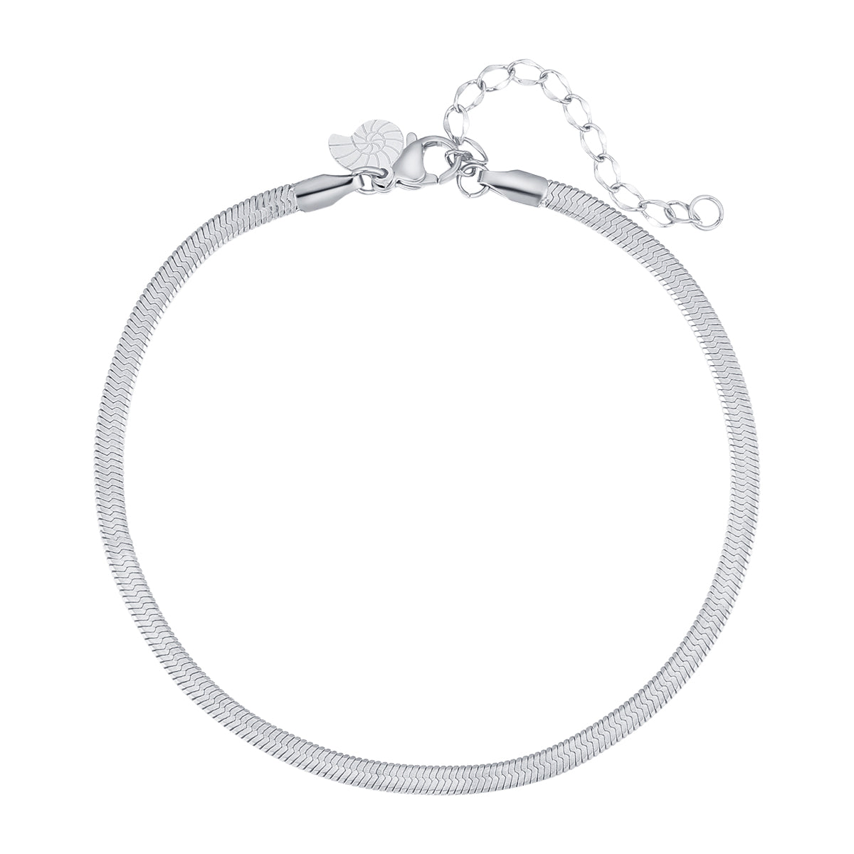 Chaîne Serpent Bracelet de Cheville en Argent