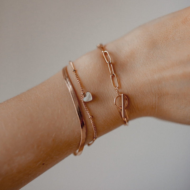 Schlangenarmband Roségold