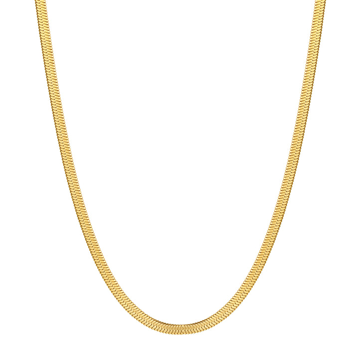 Collar de Cadena Serpiente en Oro