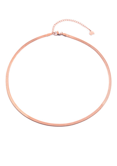 Collier Chaîne Serpent en Or Rose