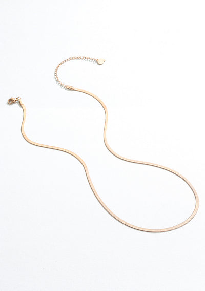 Collier Chaîne Serpent en Or Rose