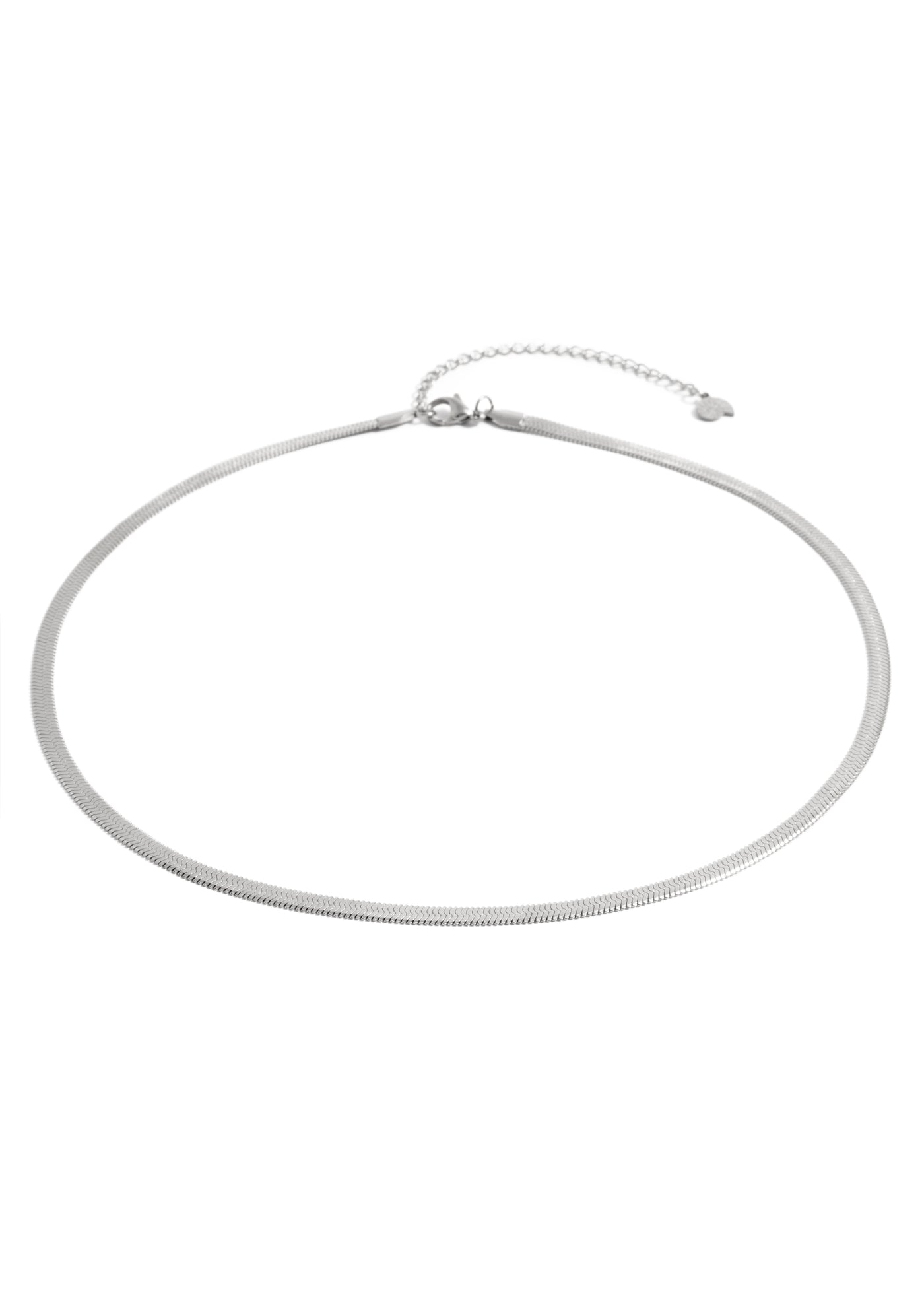 Snake Chain Necklace Silver