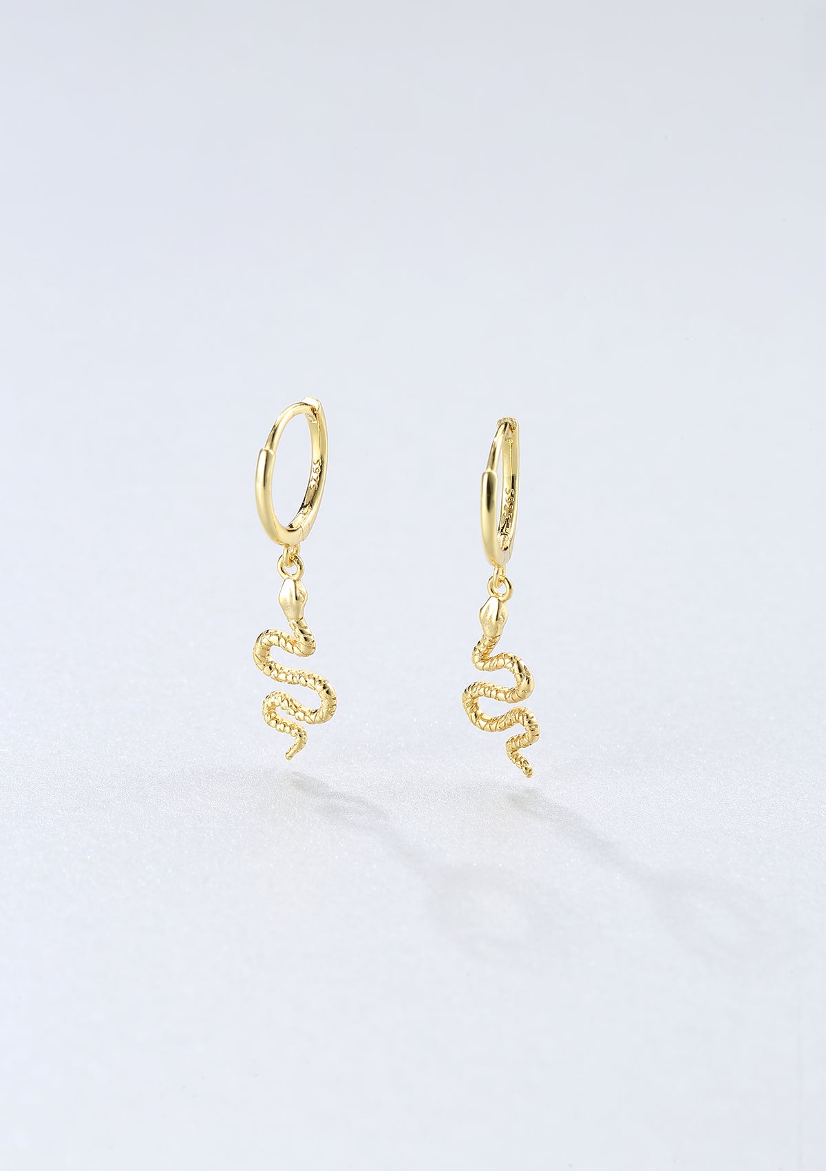 Snake dangle earrings by Hello Stranger in Matte Gold // handmade in U –  Hey Tiger