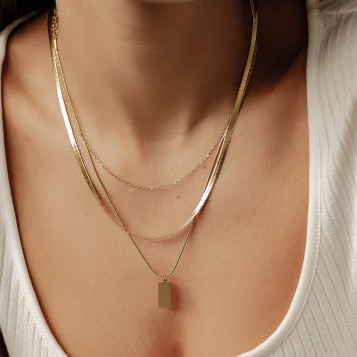 Snake Multi-Chain Necklace Set