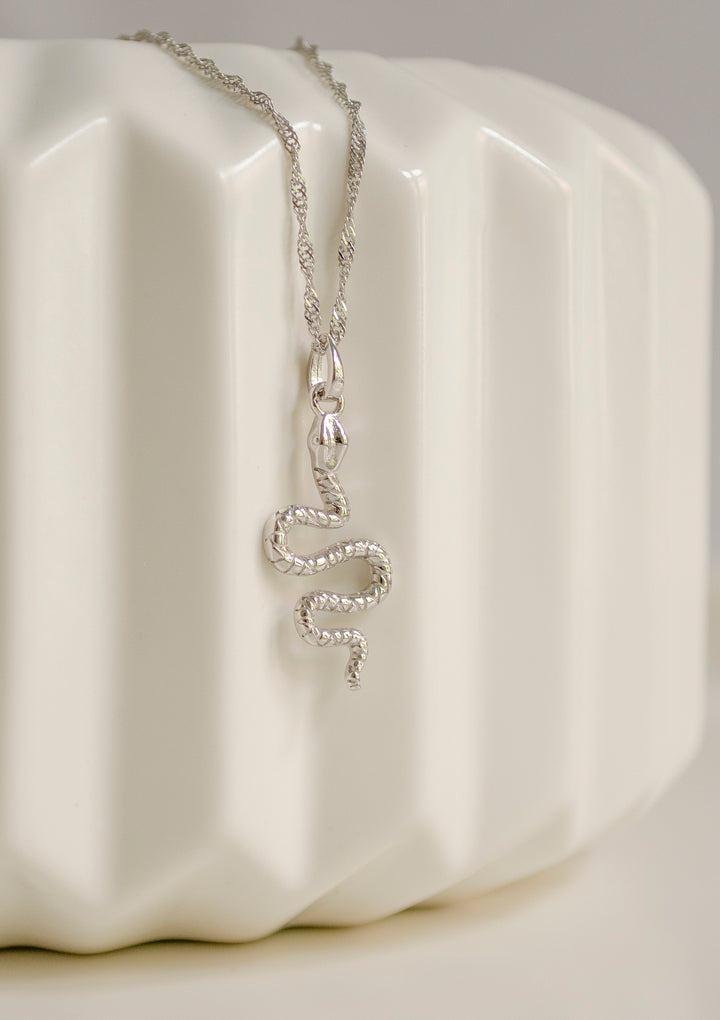 Kette Schlange Anhänger Sterlingsilber