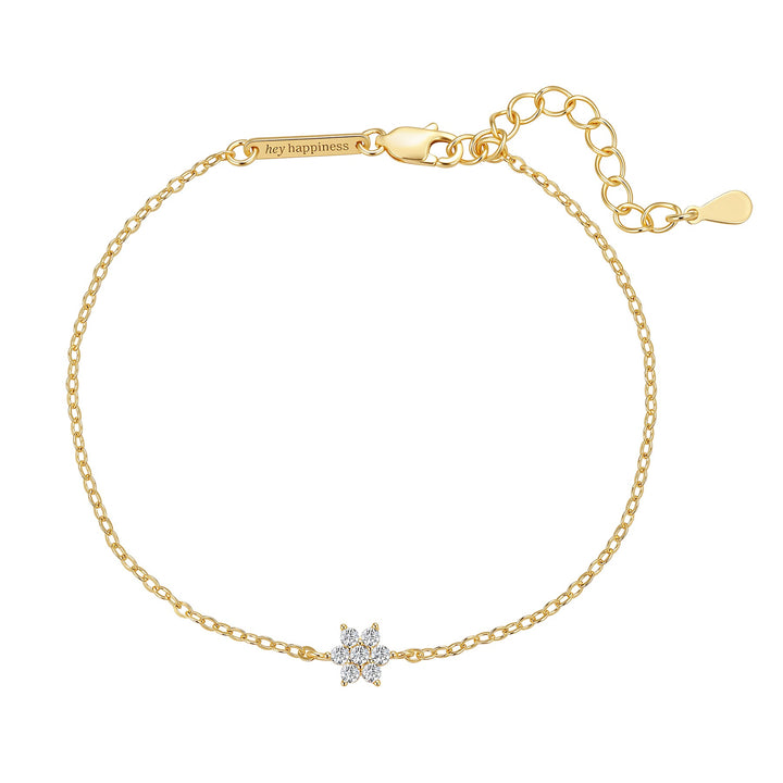 Sparkling Daisy Bracelet Sterling Silver