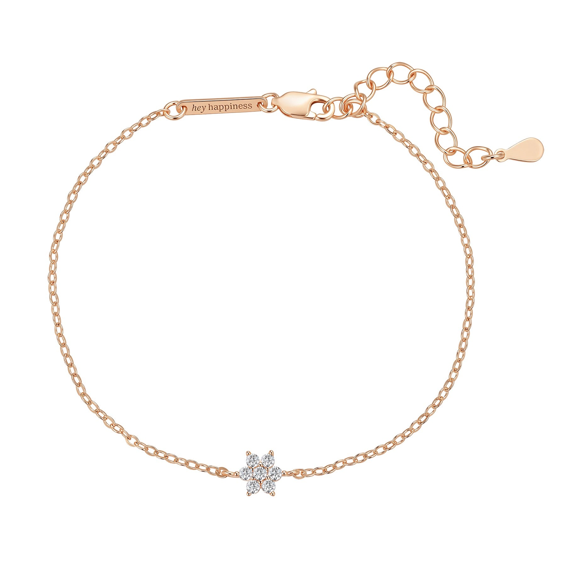 Sparkling Daisy Bracelet Sterling Silver
